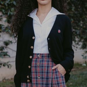 Tuesday of California Strawberry Tennis Cardigan, XXS